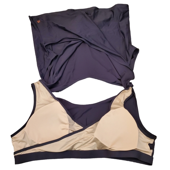 Honey Mark Swim Suit 3XL Charcoal Grey Basil Wrap Top & Sugar Skort - Picture 12 of 15